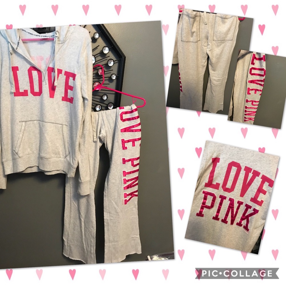 SOLD!! NWOT VS Pink Hoodie & Sweatpants
